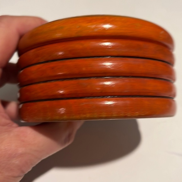 Antique Round Wooden Box - Picture 2 of 5